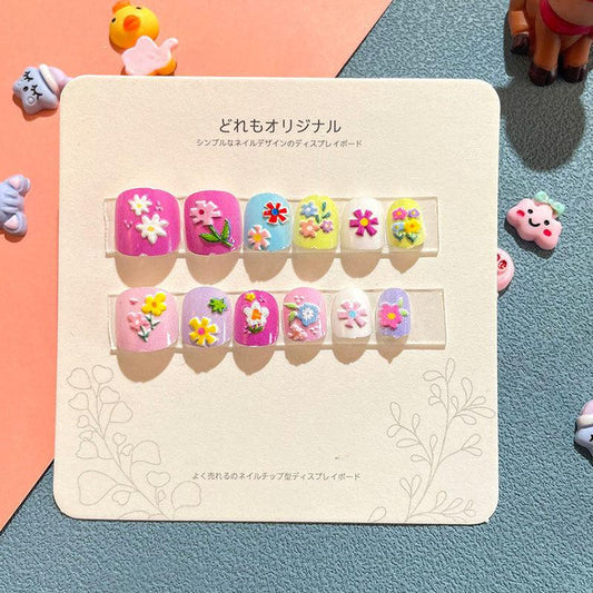 12pcs Kids Press On Nail (08)