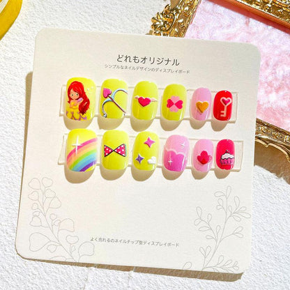 24pcs Kids Press On Nail (14)