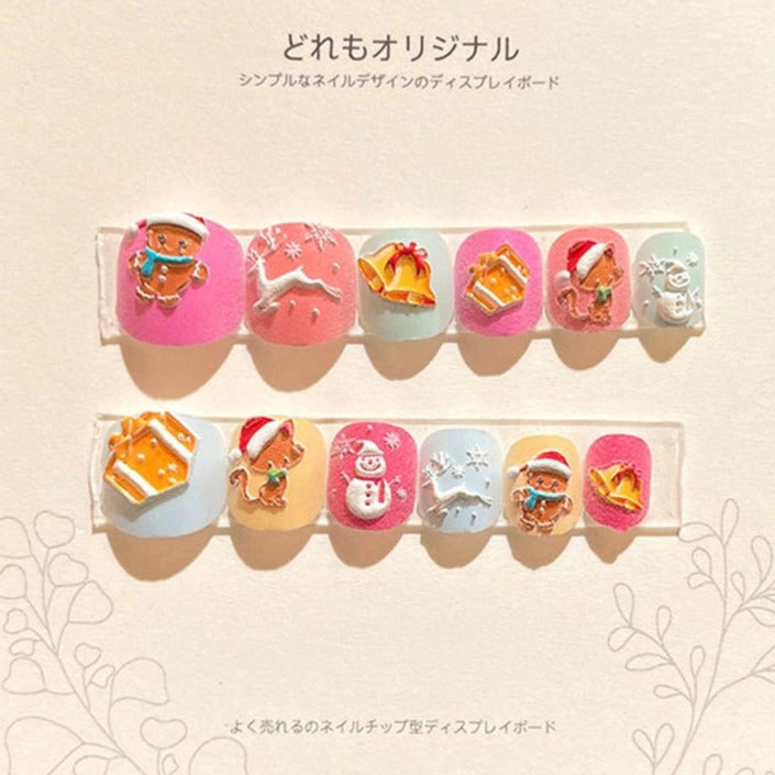 12pcs Kids Press On Nail (17)