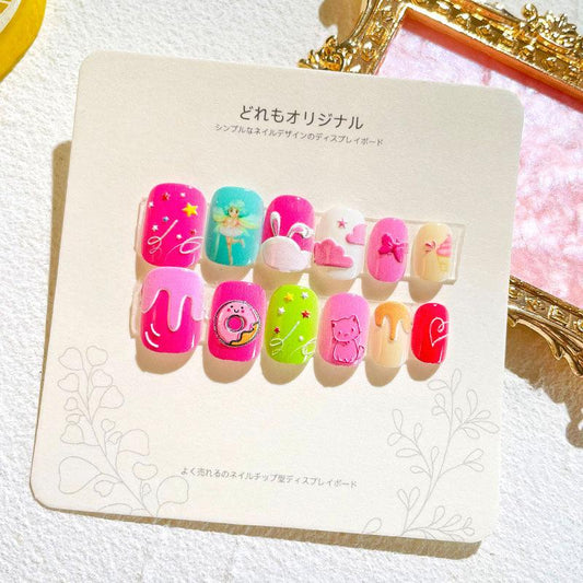 24pcs Kids Press On Nail (19)