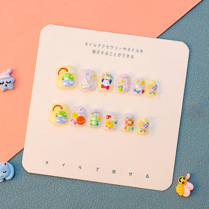 12pcs Kids Press On Nail (30)