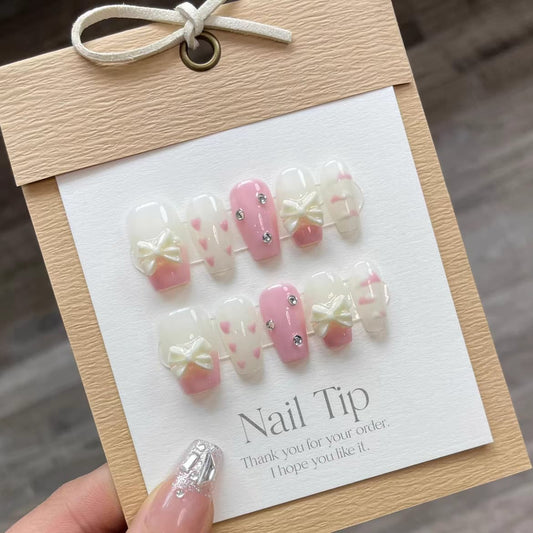 Charming Medium Press On Nail