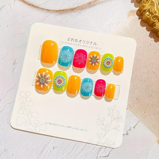 24pcs Kids Press On Nail (05)