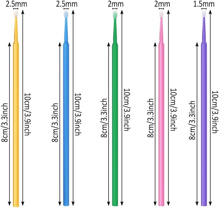 100 pcs Disposble Micro Applicators Brushes