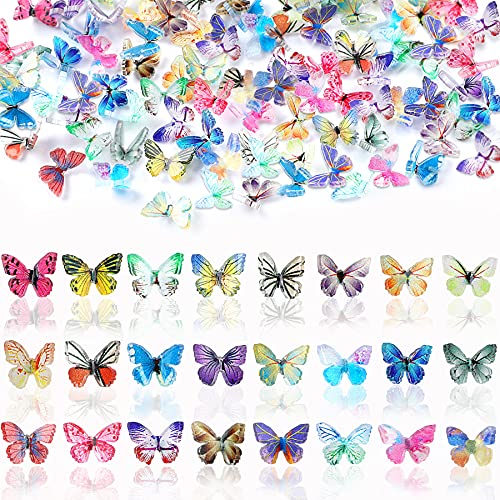 3D Nail Art Resin Butterfly Charms Rhinestones