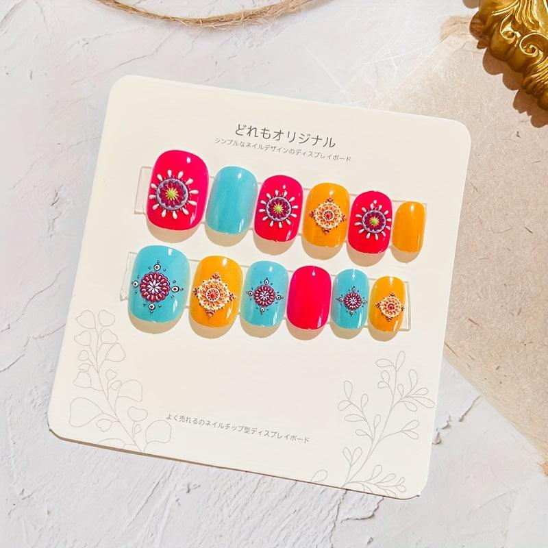 24pcs Kids Press On Nail (07)