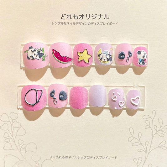 12pcs Kids Press On Nail (07)