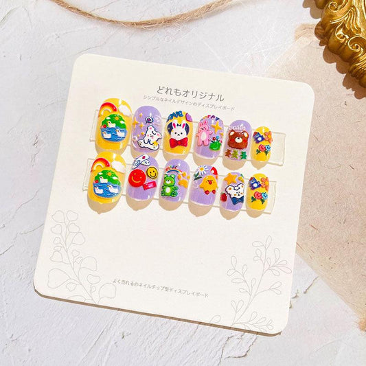 24pcs Kids Press On Nail (08)