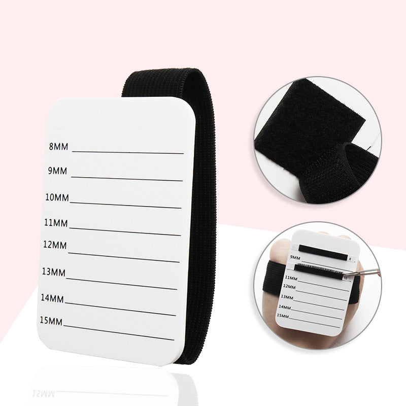 Pink Handheld Eyelash Extension Plate (8-15 straps)