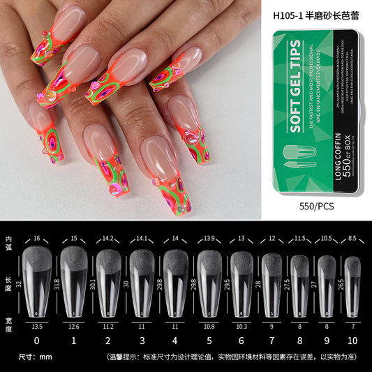 550Pcs/Box Press on Full Cover Nail Tips (H105-1)