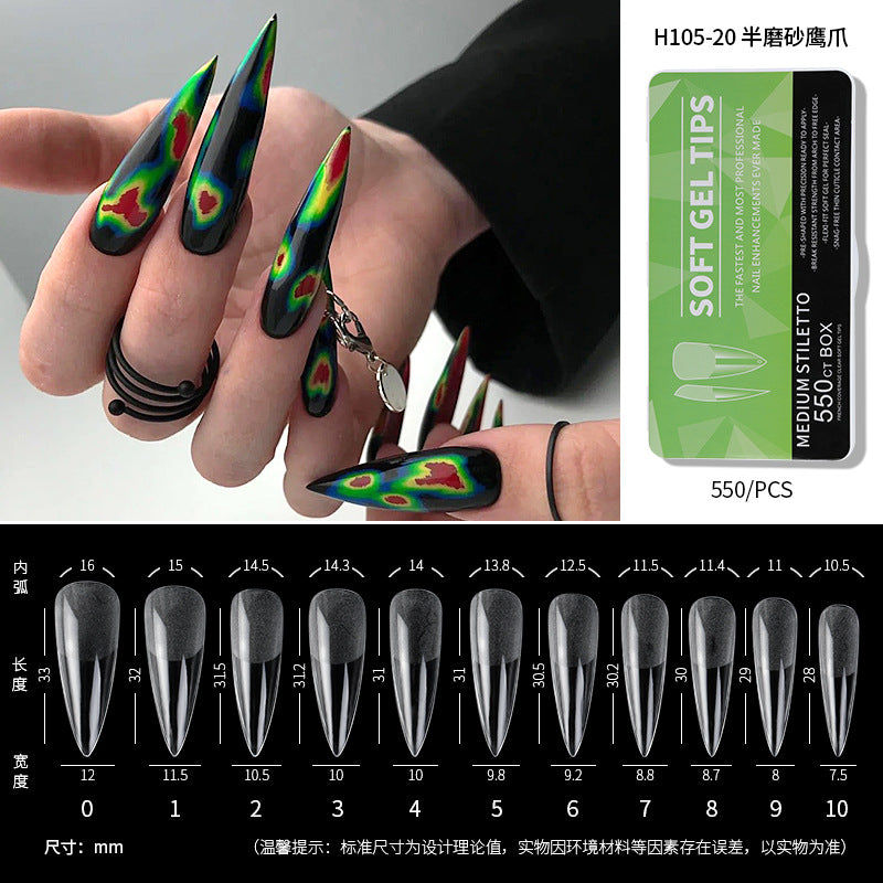 550Pcs/Box Press on Full Cover Nail Tips (H105-1)