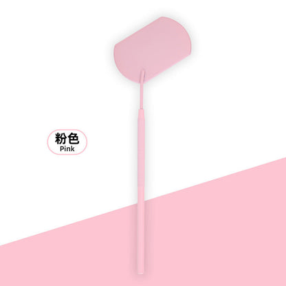 Pink Handheld Square Eyelash Grafting Mirror