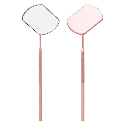 Gold Handheld Square Eyelash Grafting Mirror