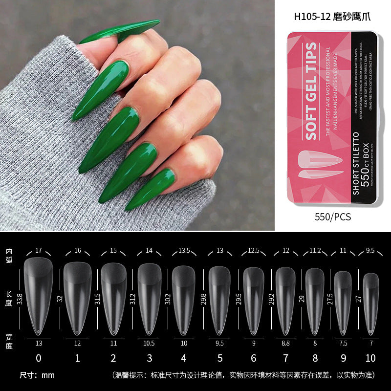 550Pcs/Box Press on Full Cover Nail Tips (H105-1)