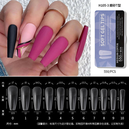 550Pcs/Box Press on Full Cover Nail Tips (H105-1)