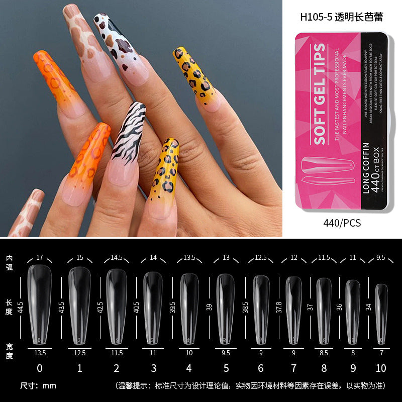 550Pcs/Box Press on Full Cover Nail Tips (H105-1)