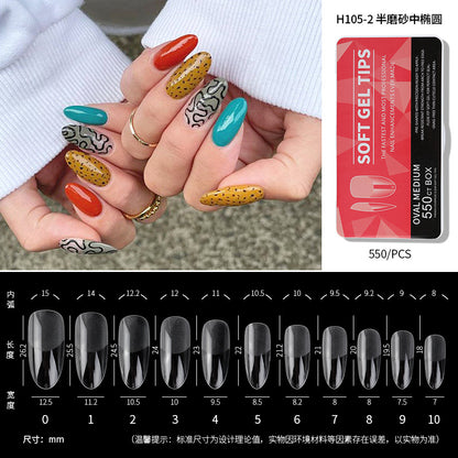 550Pcs/Box Press on Full Cover Nail Tips (H105-1)