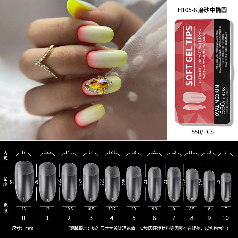 550Pcs/Box Press on Full Cover Nail Tips (H105-1)