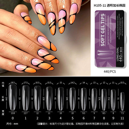 550Pcs/Box Press on Full Cover Nail Tips (H105-1)