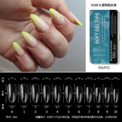 550Pcs/Box Press on Full Cover Nail Tips (H105-1)