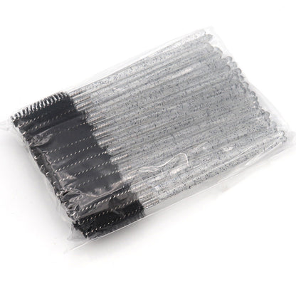 10pcs Crystal Nylon Head Eyelash Spoolie Brush