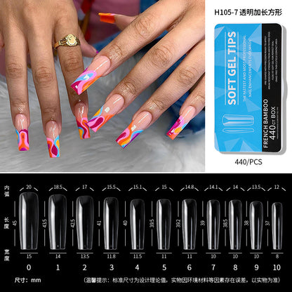 550Pcs/Box Press on Full Cover Nail Tips (H105-1)