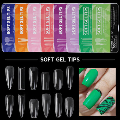 550Pcs/Box Press on Full Cover Nail Tips (H105-14)