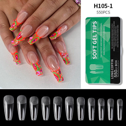 550Pcs/Box Press on Full Cover Nail Tips (H105-19)