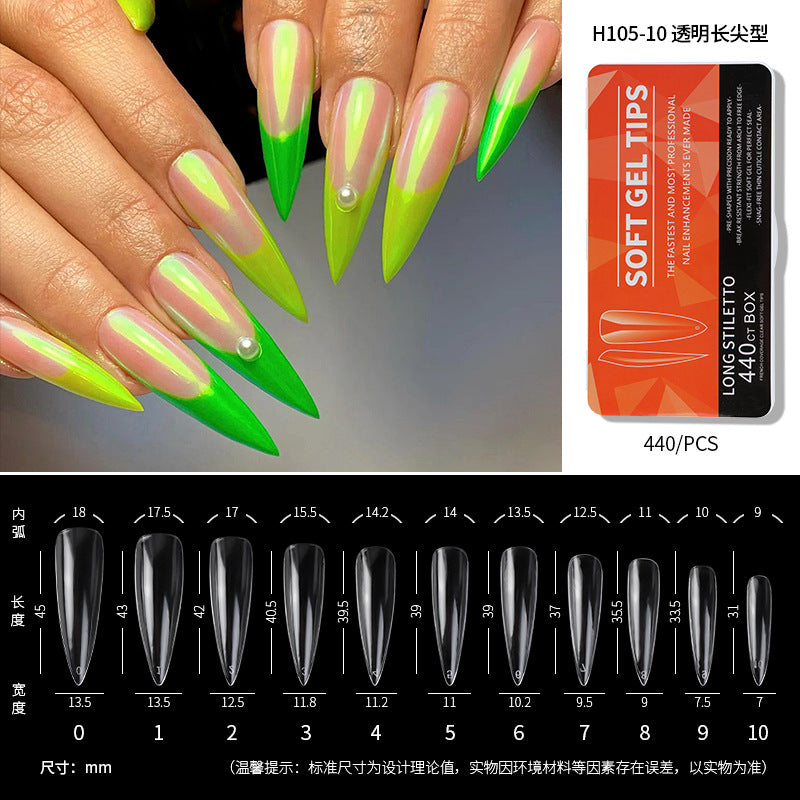 550Pcs/Box Press on Full Cover Nail Tips (H105-1)