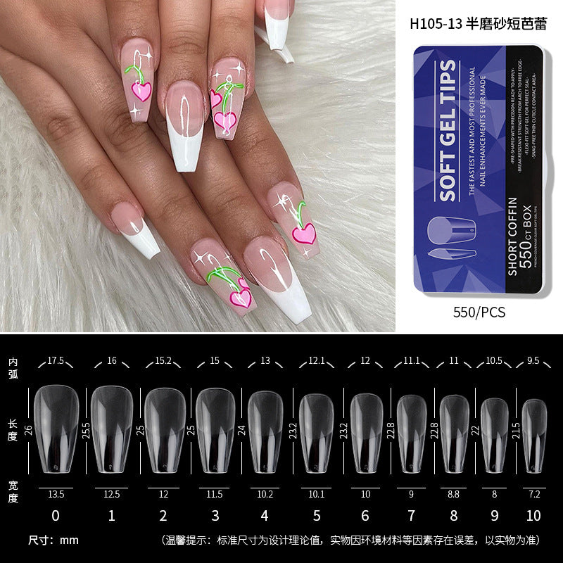 550Pcs/Box Press on Full Cover Nail Tips (H105-1)