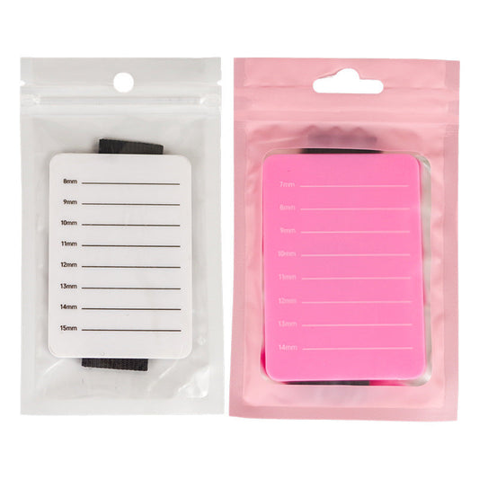 Pink Handheld Eyelash Extension Plate (8-15 straps)