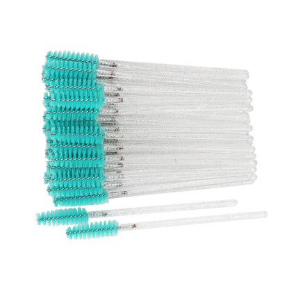 10pcs Crystal Nylon Head Eyelash Spoolie Brush