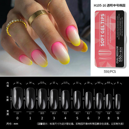 550Pcs/Box Press on Full Cover Nail Tips (H105-1)