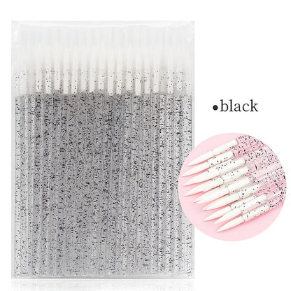 10PCS Crystal Rod Eyeliner Brush Lash Bud