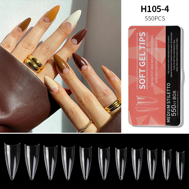 550Pcs/Box Press on Full Cover Nail Tips (H105-18)