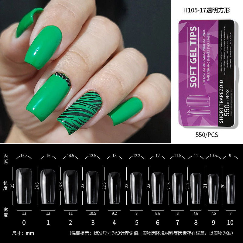 550Pcs/Box Press on Full Cover Nail Tips (H105-1)