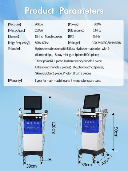 14 in 1 Microdermabrasion Hydrafacial Machine