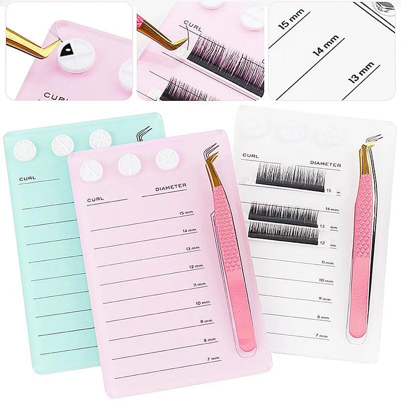 Eyelash Extensions Pallet Kit Tweezers Glue Holder Acrylic Lash Extension - MQ ZONE UAE