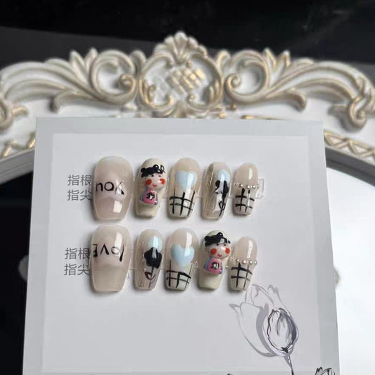 Kawaii Medium Press On Nail