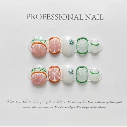 Handmade Short Press On Nail