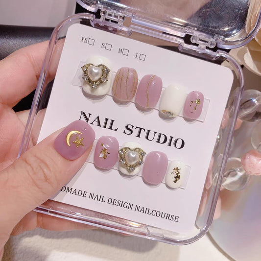 Charming Short Press On Nail