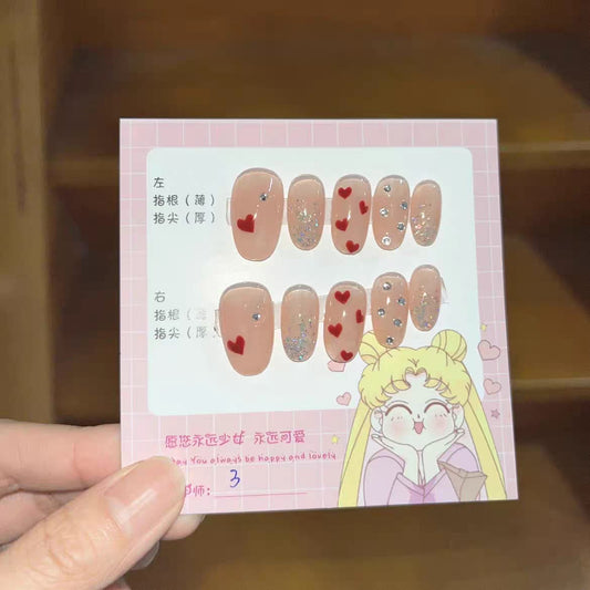 Charming Medium Press On Nail