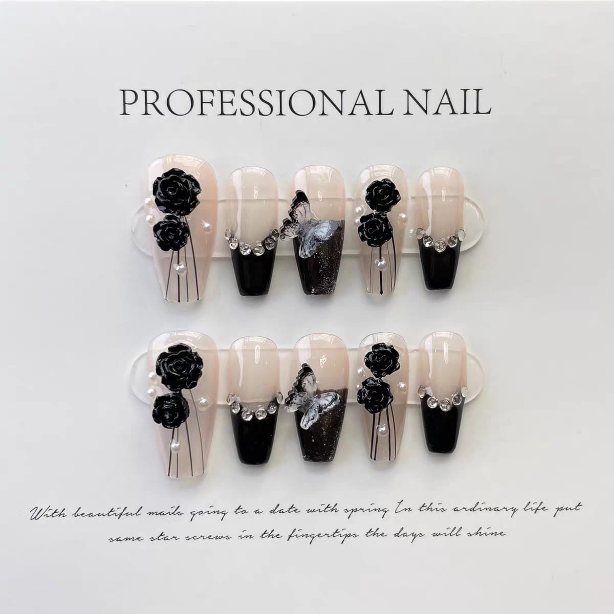 3D Long press on nails