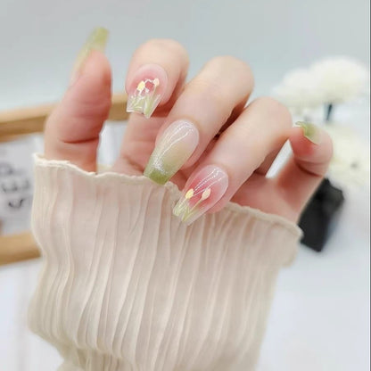 Pink Blossom Long press on nails