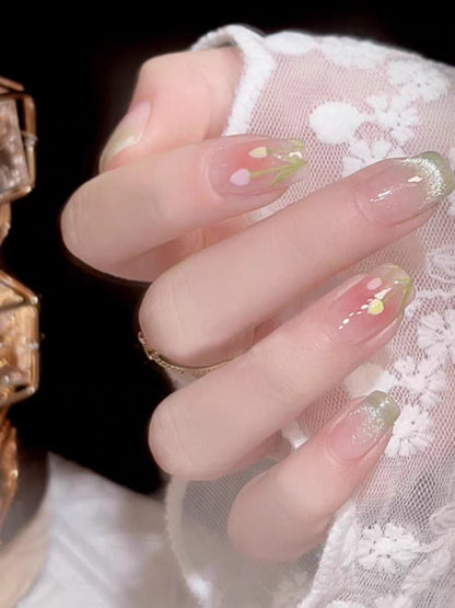 Pink Blossom Long press on nails