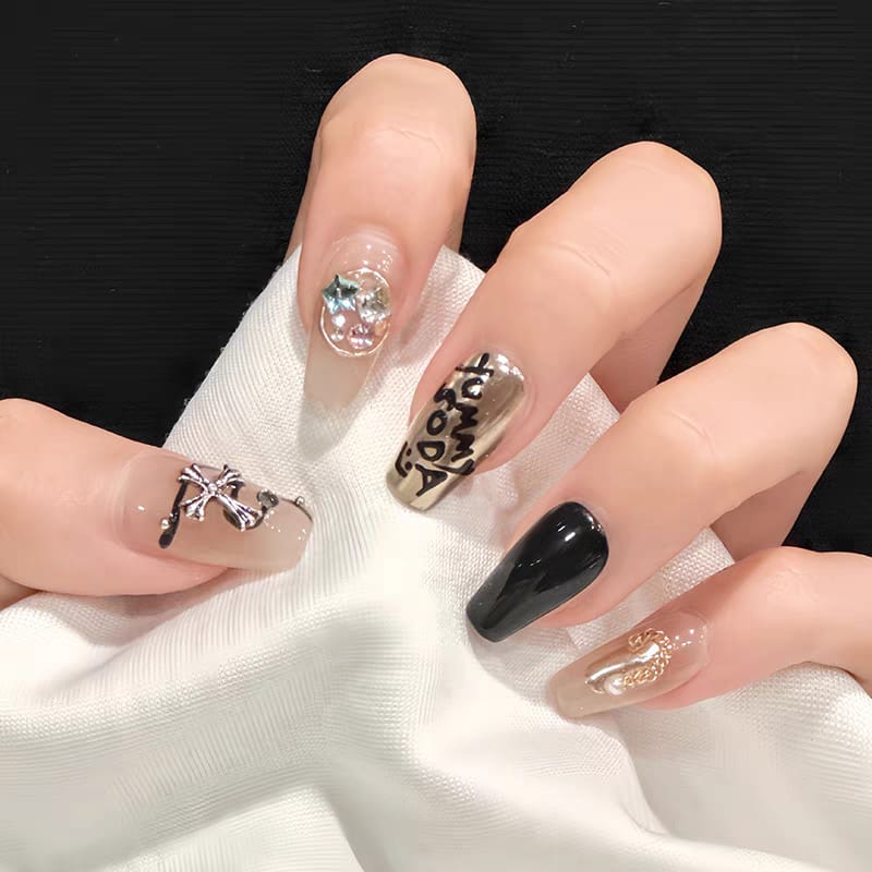 Snake Shape Long press on nails