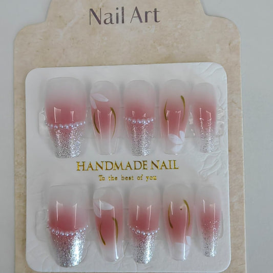 Cherry blossom Long press on nails