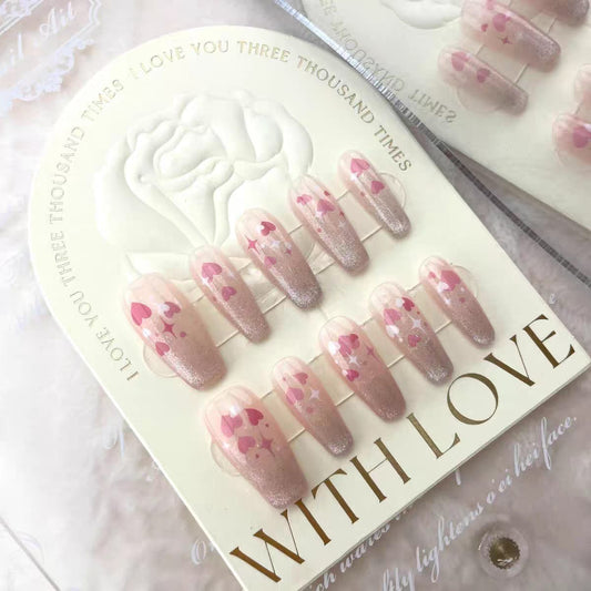 Pink Set Long press on nails