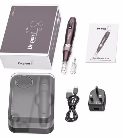 Dr.pen A10 Microneedling Pen Wireless Electric Derma Pen with 2 Replacement Cartridges