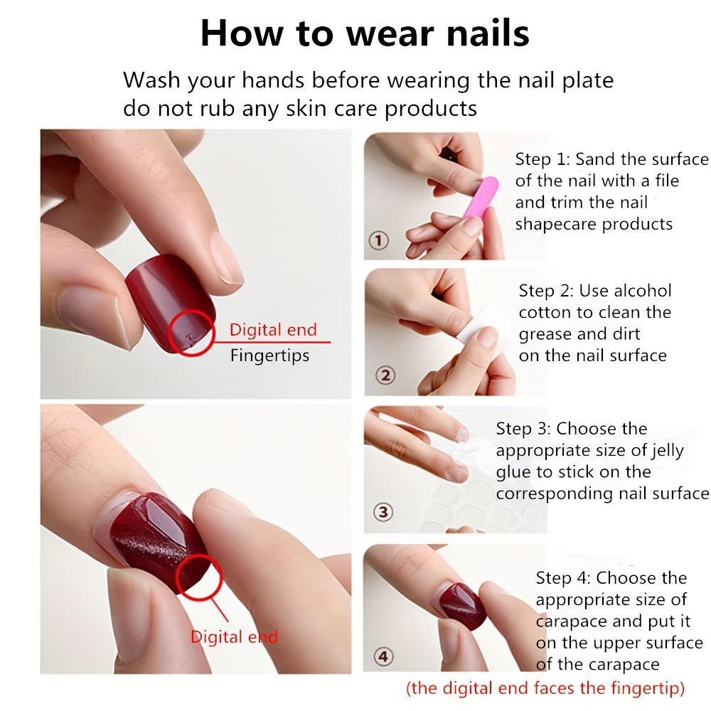 12pcs Kids Press On Nail (05)